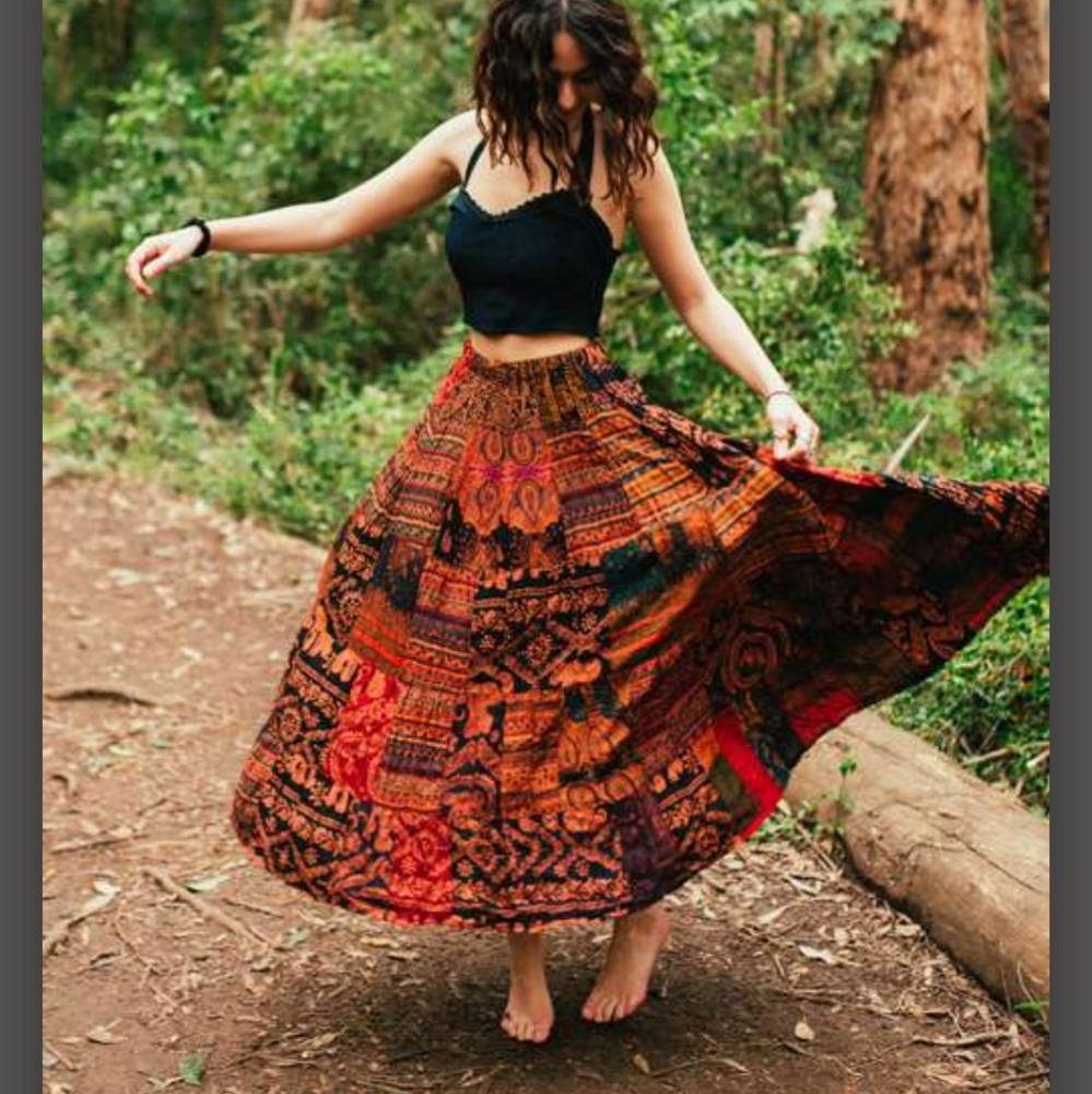 Bohemian Maxi Skirt